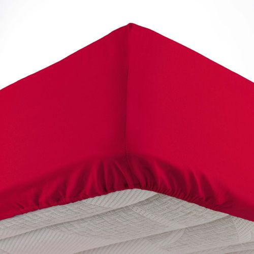 Drap Housse Microfibre Oscar Rouge 140x190 Cm