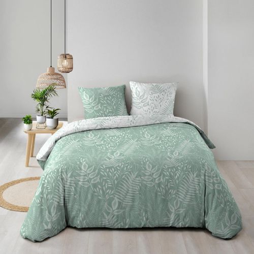 Parure De Lit 3 Pièces "cassia" 240x220cm Sauge