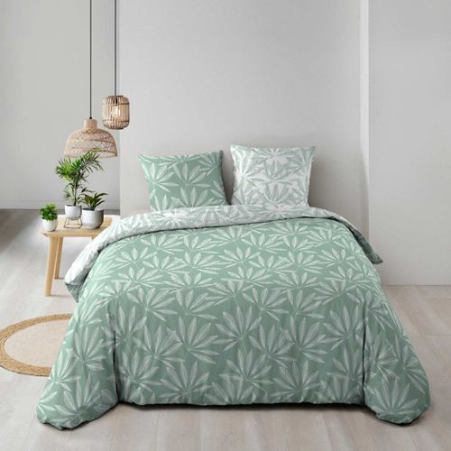 Parure De Lit 3 Pièces "malia" 240x220cm Sauge