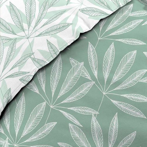 Parure De Lit 3 Pièces "malia" 240x220cm Sauge