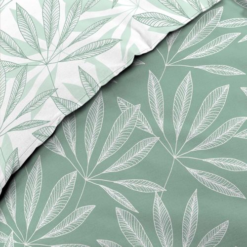 Parure De Lit 3 Pièces "malia" 260x240cm Sauge