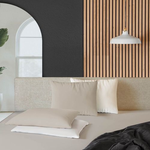 Taie D'oreiller Microfibre "oscar" 63x63cm Blanc