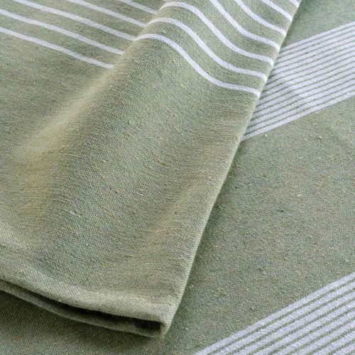 Couvre-lit Tissé Imprimé "adele" 240x260cm Sauge