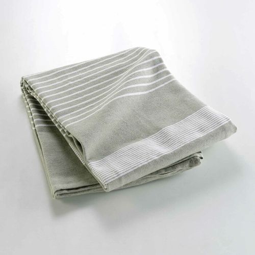 Couvre-lit Tissé Imprimé "adele" 240x260cm Sauge