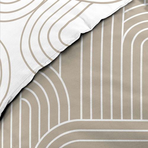 Housse De Couette Réversible 240 X 220 Cm + 2 Taies – Coton 57 Fils – Modul