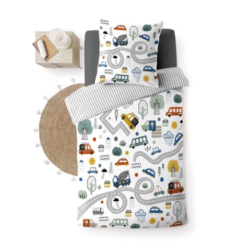 Parure De Lit Enfant Réversible 140x200 Coton Bolide