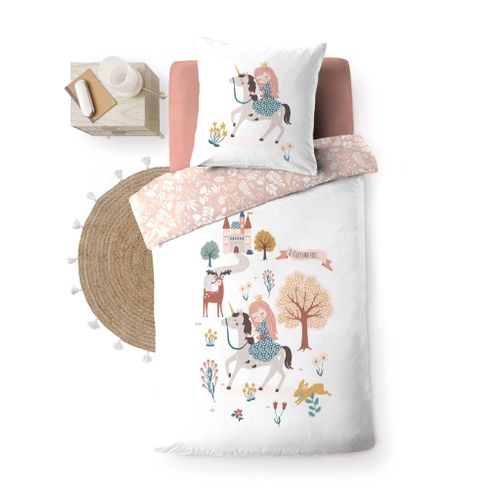 Parure De Lit Enfant Réversible 140x200 Coton Lilibelle