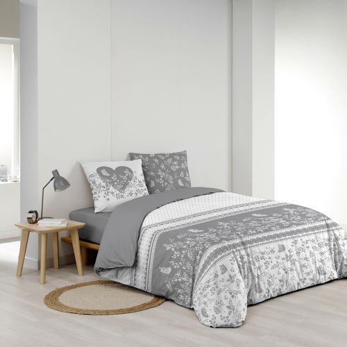 Housse De Couette 200 X 200 Cm + 2 Taies – Coton 42 Fils – Modèle Annie