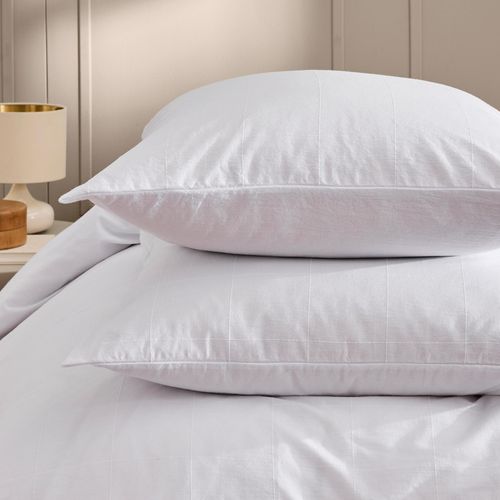 Parure De Lit Coton Lavé Linella Blanc 240x220 Cm