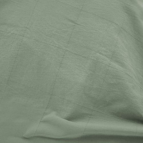 Parure De Lit Coton Lavé Linella Sauge 260x240 Cm
