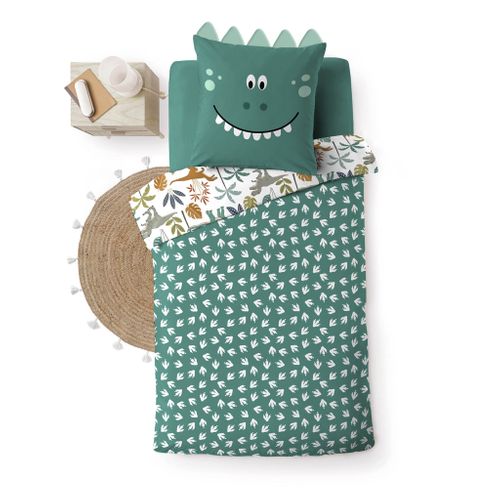 Parure De Lit Enfant Réversible 140x200 Coton Imprimée Dina