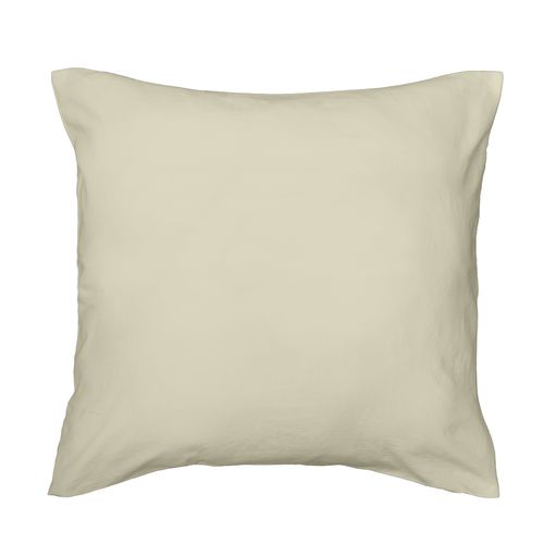 Housse De Couette 240 X 220 Cm Microfibre Unie Lavée – Liam Ivoire – 2 Taies Incluses