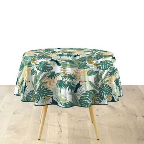 Nappe Ronde Imprimé "guyana" 160cm Vert