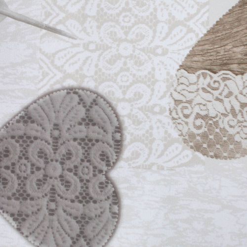 Nappe Imprimé "delicia" 140x240cm Taupe