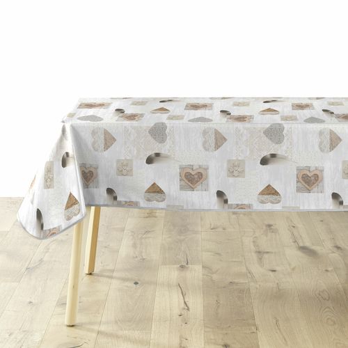 Nappe Imprimé "delicia" 140x240cm Taupe