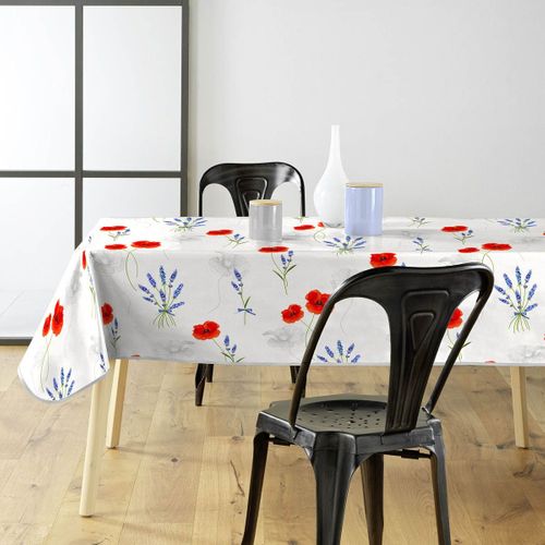Nappe Imprimé "sisteron" 140x240cm Blanc