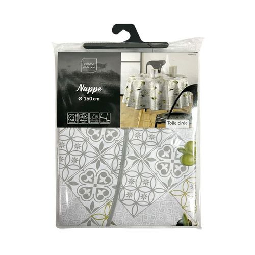 Nappe Toile Cirée Ronde "andalousie" 160cm Vert