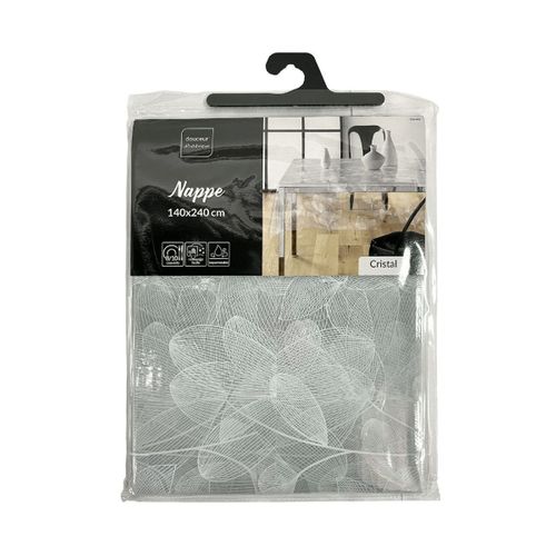 Nappe Toile Cirée "danela" 140x240cm Blanc