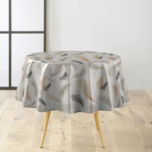 Nappe Toile Cirée Ronde Imprimé "folea" 160cm Multicolore