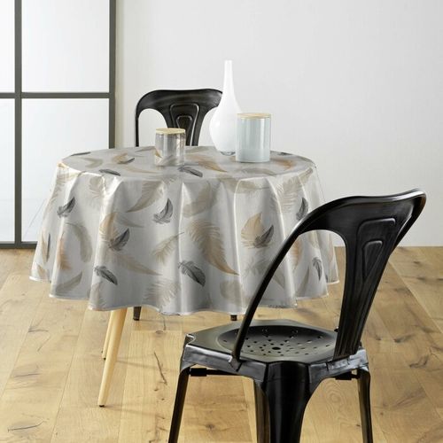 Nappe Toile Cirée Ronde Imprimé "folea" 160cm Multicolore