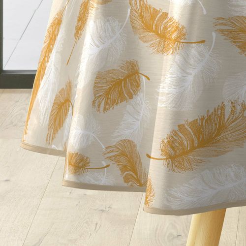 Nappe Ronde D.160 Cm Pvc Imprimé – Finition Biais – Paillette Sarina