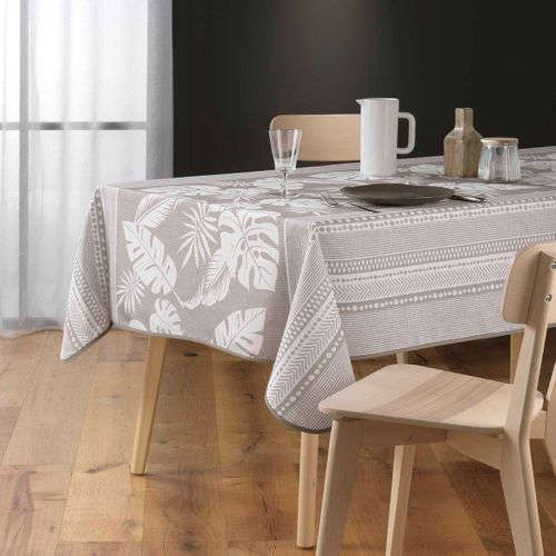 Nappe Antitache Imprimé "ambrine" 150x240cm Naturel