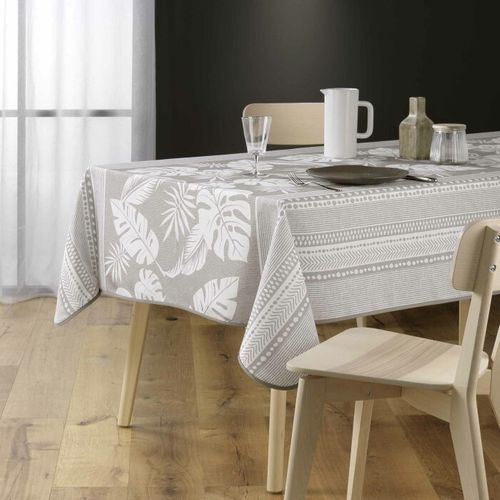 Nappe Antitache Imprimé "ambrine" 150x240cm Naturel