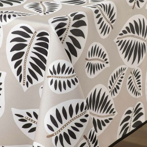 Nappe Rectangle 150 X 200 Cm Polyester Imprime Alma Noir