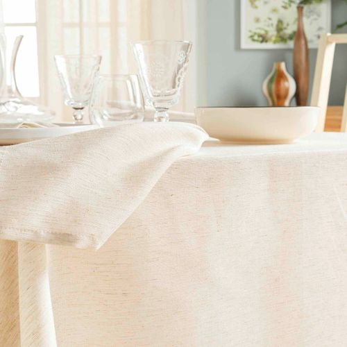 Lot De 3 Serviettes De Table "pauline" 40x40cm Naturel