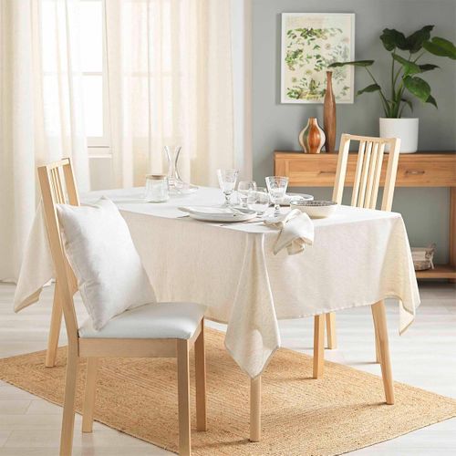 Lot De 3 Serviettes De Table "pauline" 40x40cm Naturel