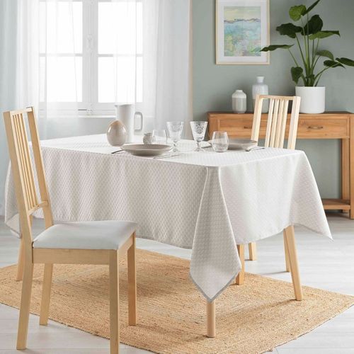 Nappe Jacquard Imprimé "artea" 140x240cm Taupe