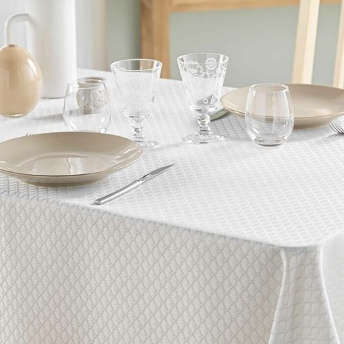 Nappe Jacquard Imprimé "artea" 140x240cm Taupe