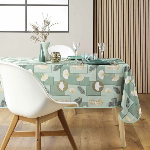 Nappe Antitache Imprimé "natane" 145x240cm Sauge