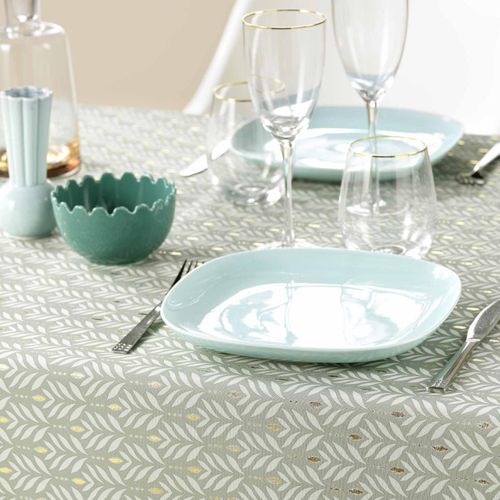 Nappe Imprimé "piana" 145x240cm Sauge