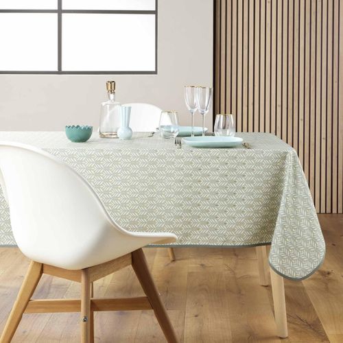 Nappe Imprimé "piana" 145x240cm Sauge