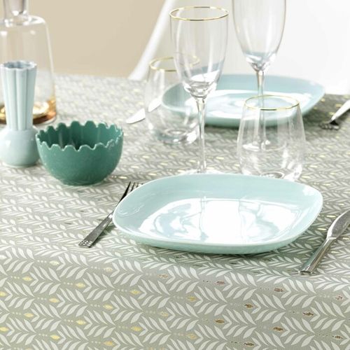Nappe Imprimé "piana" 145x240cm Sauge
