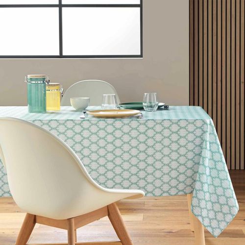 Nappe Antitache Imprimé "davia" 145x240cm Sauge