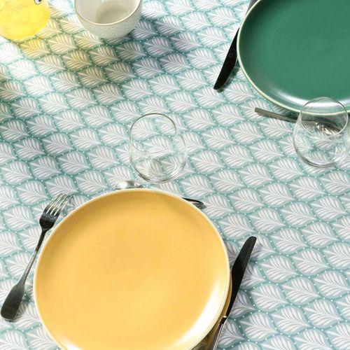 Nappe Antitache Imprimé "davia" 145x240cm Sauge