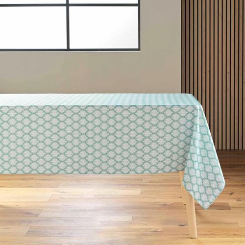 Nappe Antitache Imprimé "davia" 145x240cm Sauge