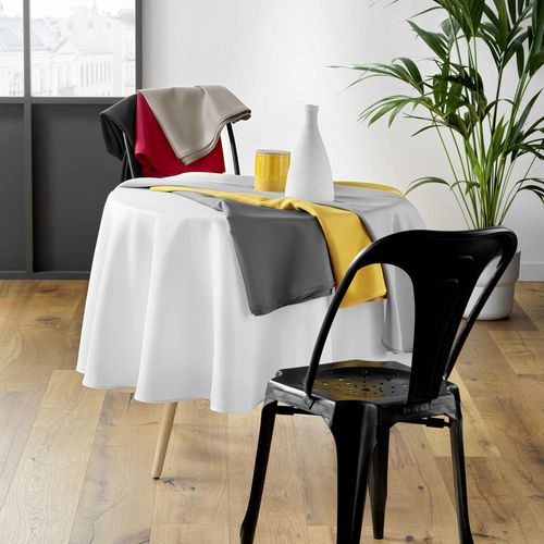 Nappe Ronde D. 180 Cm – Polyester Uni – Essentiel  Blush – Finition Ourlet