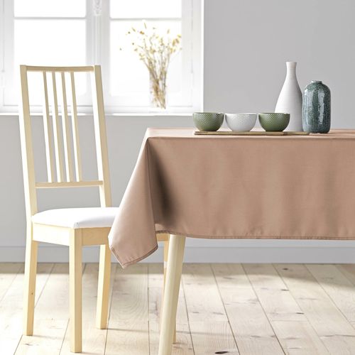 Nappe Rectangle 140 X 200 Cm – Polyester Uni Essentiel – Blush – Finition Ourlet