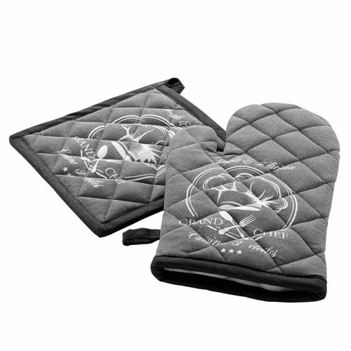 Gant et Manique "grand Chef" 28cm Gris