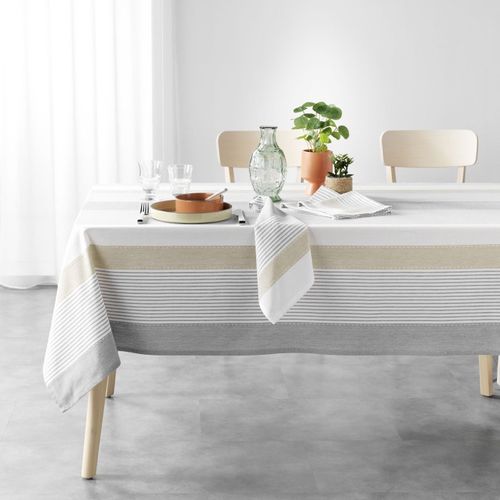 Nappe De Table Imprimée "iliade" 140x240cm Gris