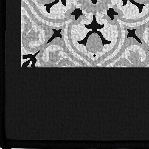 Tapis Déco Rectangulaire "alfama" 57x115cm Noir