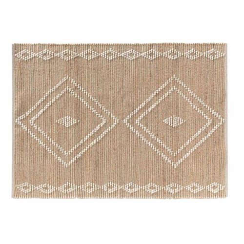 Tapis Déco En Jute et Laine "floty" 120x170cm Beige