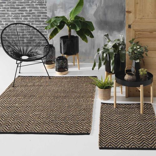 Tapis En Jute Zigzag 120x170