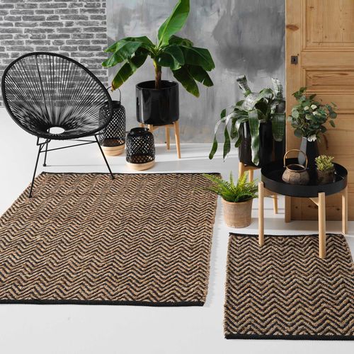Tapis En Jute Zigzag 120x170
