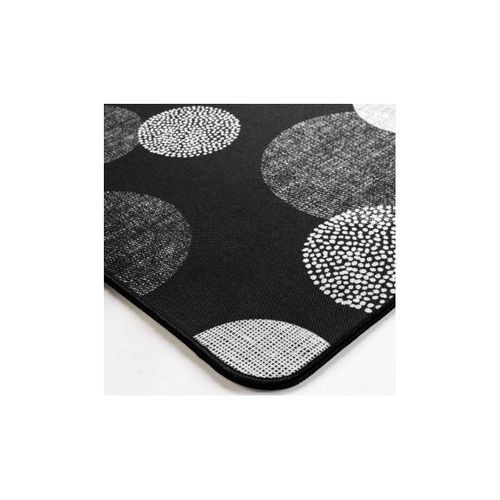 Tapis Déco Imprimé "oxana" 45x75cm Noir