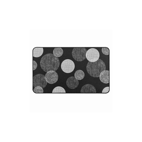 Tapis Déco Imprimé "oxana" 45x75cm Noir