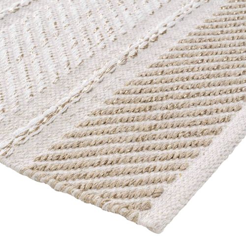 Tapis Grosses Rayures Silves 60x90 Naturel